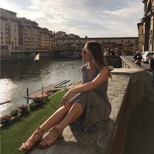 Black & White Gingham Wrap Dress